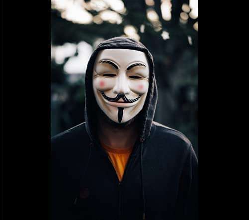 Hacker Mask V for Vendetta Mask - Guy Mask for Halloween Costume Cosplay 5