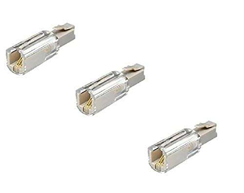 3 x Telephone Cord Detangler - 360 Degree Rotating Clear Phone Cord Detangler by Master Cables - Eliminate Twists and Tangles - Crystal Clear Design - Premium Quality Telecommunication Accessory 1