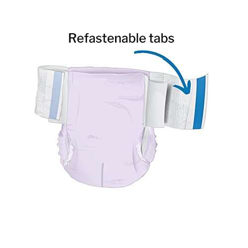 McKesson Ultra Plus Stretch Briefs, [80 Count], M/R, 32-54 in. Incontinence Adult Diapers, Heavy Absorbency, Unisex, Disposable, Elastic Leg Gathers and Contoured Fit for Men and Women 3