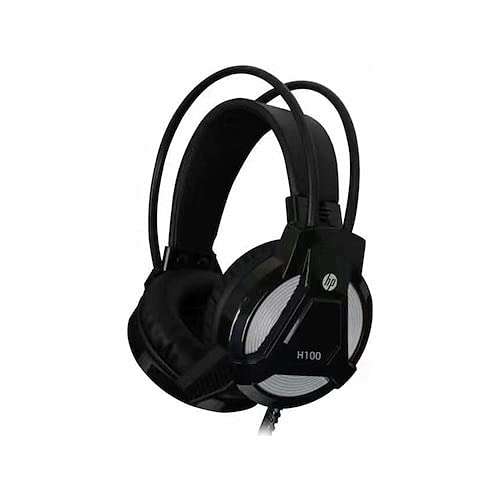 HP H100 Wired Over Ear Gaming Headphones with 3.5 mm Audio Output with Mic/Easily Control Volume/Compatible with PCs, Laptops and Other Devices with 3.5mm Audio Output (3DR59PA, Black) 5