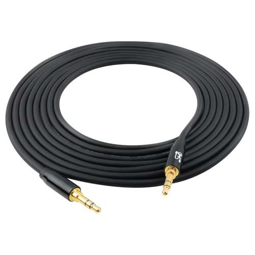 SHD Aux Cable, 3.5mm Audio Cable Aux for Car Auxiliary Audio Stereo Cable 3.5mm Cord Premium Sound Dual Shielded with Gold Plated Connectors-3Feet 6