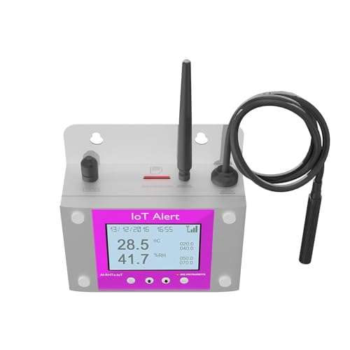 Server Room Temperature and Humidity Monitor with Advanced High Accuracy Sensors/SMS for Data Centre, Bio Labs, Pharma Cold Room Along with Calibration Certificate 3