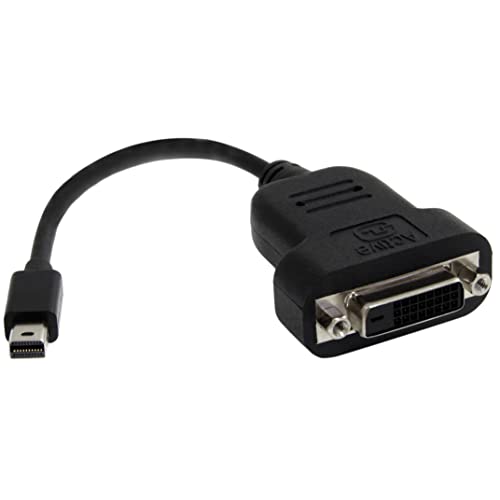 StarTech.com MDP2DVIS Mini DisplayPort to DVI Adapter – 1080p – Single Link – Active – Mini DP (Thunderbolt) to DVI Monitor Adapter 1