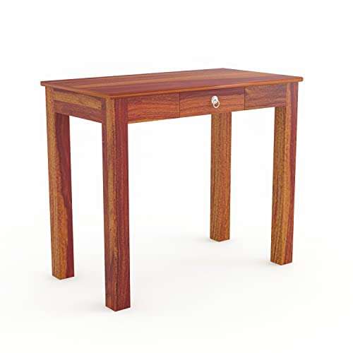 SH Furniture Solid Sheesham Wood Study Table for Study Room, Study Table for Students, Workstation Table, Computer Table, Laptop Table, (Without Chair) - Honey Finish 2