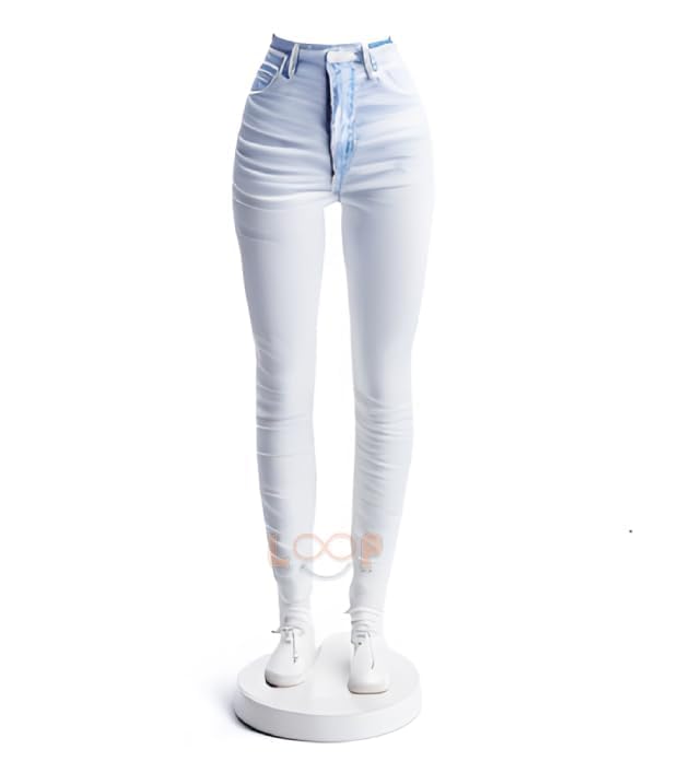 Loop� Female Half Body Legs with Stand Mannequin Dummy Display - Hangers Jeans Legging Pants Display Stands - Regular Size (Skin, Regular)