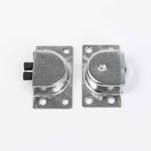 2 Pair Stainless Steel 338 Furniture Roller Single Wheel for Closet Cabinet Wardrobe Sliding Door Pulley 3