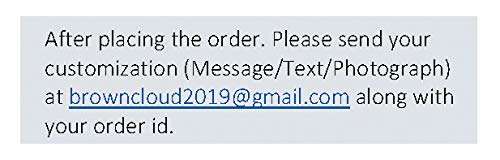 Brown Cloud Customised Shagun/Money/Gift Envelope/Cover/Lifafa for Gift/Festival Digitally Printed on Water Colour Effect Paper with Personalized Text Message/Name (SE WC Yellow BC 02) (Pack of 10) 4