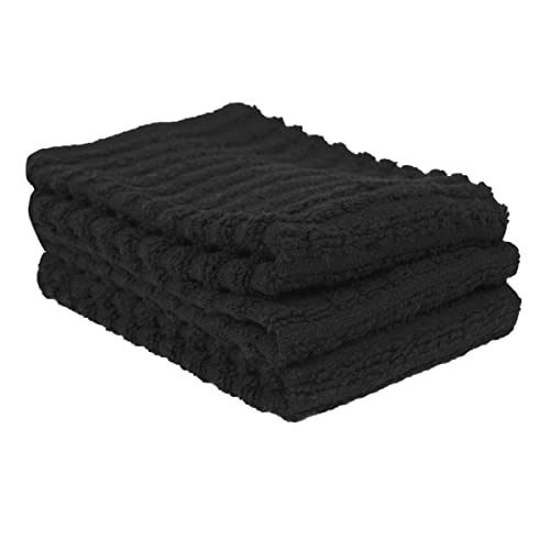 Ritz Royale Collection Dish Cloth Set, Black, 3-Piece 1