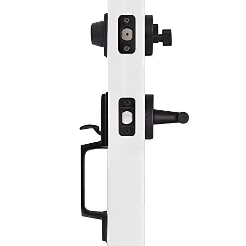 Design House 582643 Moderno Contemporary 2-Way Adjustable Eastport Leverset Matte Black 6