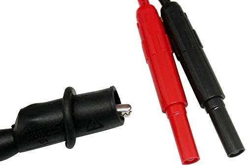 EX ELECTRONIX EXPRESS High Voltage Probe 40,000 Volts Max DC, 28,000 Volts Max AC (50/60 Hz) Red, Black 3