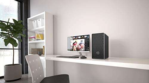 HP Pavilion Desktop 590-p0117cb Bundle with 27" Monitor Intel i5-8400 8GB DDR4 1TB HDD DVD Writer(Silver) 1