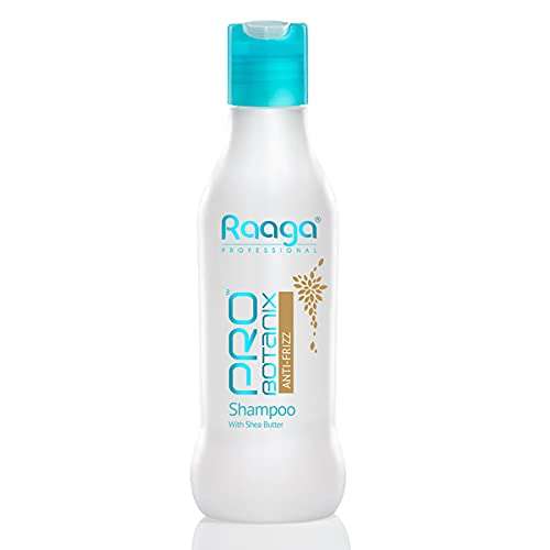 Raaga Professional Pro Botanix Anti-Frizz Shampoo with Shea Butter (200 ml) Smoothes and Controls Unruly Frizzy Hair, Deep Moisturization | Suitable For Men & Women 1