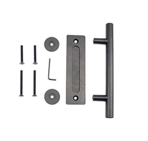 Heavy Duty Barn Door Handle Set, Large Rustic, for Gates Garages Sheds Furniture (Aluminum 12" Handle) 6