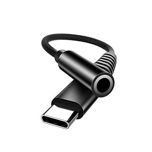 Headphone Adapter, Aothing USB C to 3.5mm Jack Aux Audio Dongle Cable Cord Compatible for iPad Pro Samsung Galaxy S21 S20 S10 Note 20 10 9
