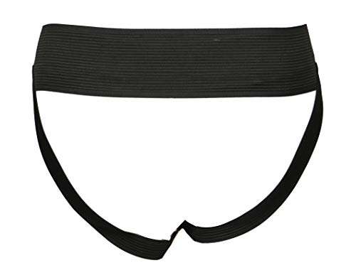 KD Willmax Jockstrap Gym Cotton Supporter Pack 2 Black XXXX Large with Cup Pocket Athletic Fit Fashionable Straps Brief Multi Sport Jockstrap Gym, Fitness & Outdoor Inner Wear Soft Underpants 4