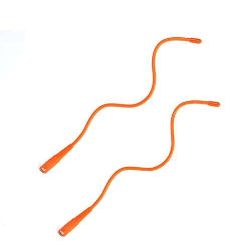 HYS UHF/VHF 144/430MHz SMA-Male High Gain Flexible Soft Radio Antenna 15inch for YAESU VERTAX Icom Wounxun Walkie Talkies Orange(2packs) 1