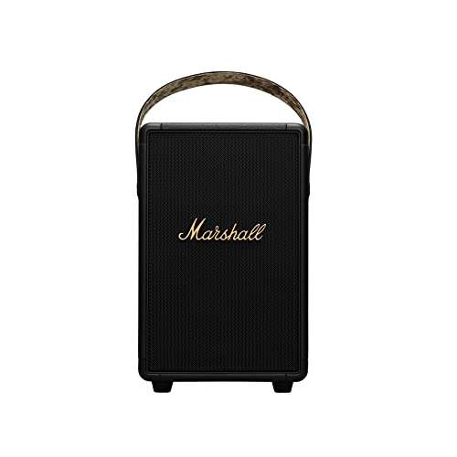 Marshall Tufton Portable Bluetooth Speaker, Black & Brass 1