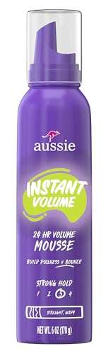 Aussie Instant Volume Mousse 24 Hour Strong Hold 6 Ounce (Pack of 2) 1