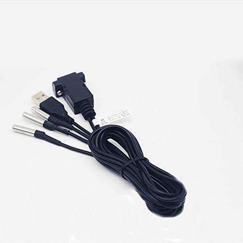 Taidacent DC3.3-5V Temperature Humidity Sensor Transmitter MODBUS Industrial Waterproof and Dustproof Module High Precision DB9 Probe for Greenhouse Warehouse Farm (DS18B20 Sensor 1 Probe) 2