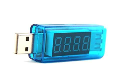 Soondar® USB Voltage Current Multimeter - USB Power Meter USB Tester Monitor - USB Meter 2.0/3.0 Amp Volt LED Reader - Ultra Portable Durable V/A Measure 1