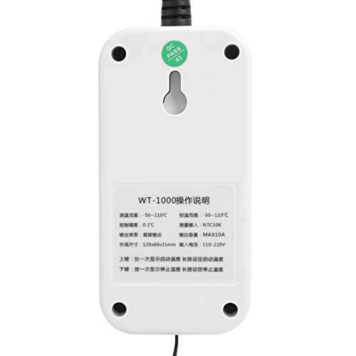 Electronic Temperature Controller, Automatic 110-220V Wiring Input and Output Design Widely Used in The Field of Incubation, Equipment Chassis(U.S. regulations) 5