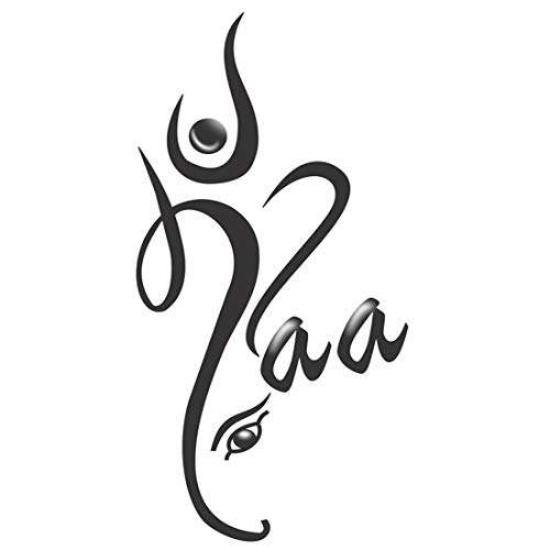 Voorkoms Temporary Tattoo Waterproof For Girls Men Women Beautiful & Popular Water Transfer 3D Maa (Mom) Design Like Lord Ganesha 10.5 CM x 6CM - 1PC