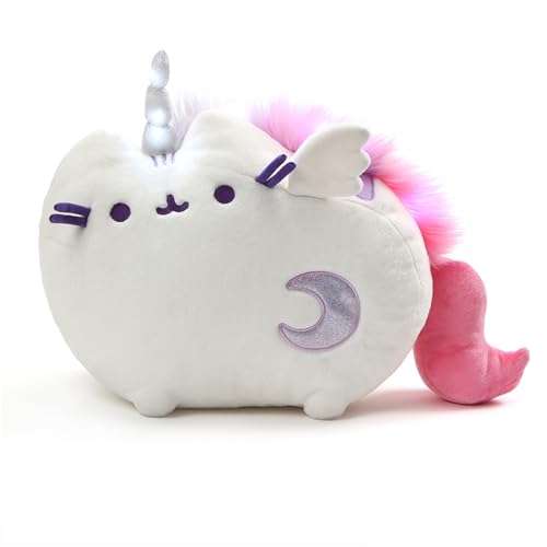 GUND Pusheen Super Pusheenicorn Unicorn Sound and Lights Plush Cat Stuffed Animal, White, 17" 2