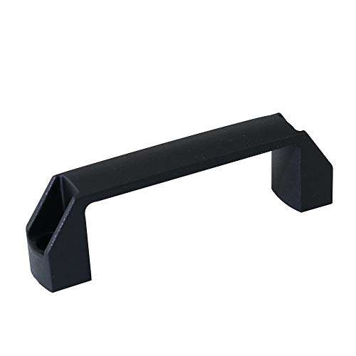 KOOTANS 6 Sets 150mm Black Nylon Plastic Flat Black Handles Pulls with Screws and Nuts and Washers for Aluminum Extrusion Profile 4040 Series with Slot 8mm 6