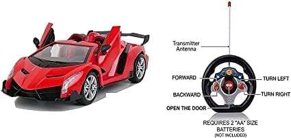 Frowwy Winner Racing car for Kids RC car Lighting Doors can be Open and Closed Multi Color car [Premium Edition] Sport Racing Car for Kids with Best Birthday Gift for Kids 4