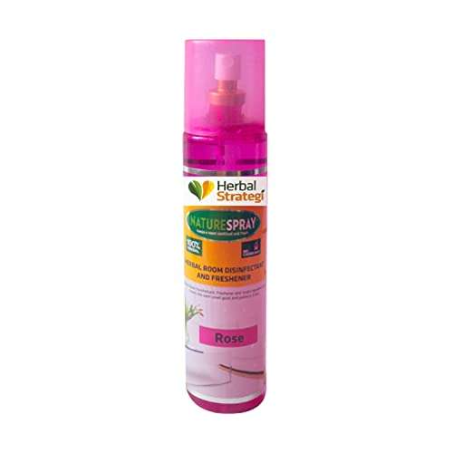 Herbal Strategi – NatureSpray Rose|Room Freshener |Rose Aromatic Fragrance | Disinfectant | Completely Herbal |Eco-friendly & Biodegradable| Made With Natural Essential Oils| Irritant-Free, Chemical-Free |Baby-Safe, Skin-Safe, Pet-Safe |250mL 1
