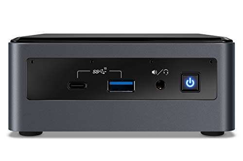 Intel NUC NUC10i5FNH1 Mini PC/HTPC, Quad-Core i5; 1.6Ghz up to 4.2Ghz Turbo, NVMe SSD, DDR4-2666 Mhz RAM, WiFi 6, BT 5.0 Thunderbolt 3, 4K Support, Triple Monitor Capable (32GB RAM + 1TB NVMe) 1