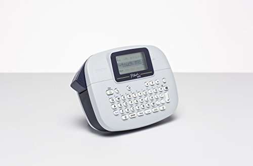 Brother PT-M95 Label Maker, P-Touch Label Printer, Handheld, QWERTY Keyboard, Up to 12mm Labels, Includes Black on White Tape Cassette 2