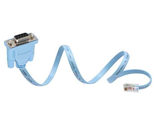 Cisco Console Cable 9-pin DB9 Female Serial RS232 Port to RJ45 Male Cat5 Ethernet LAN Rollover Console Cable Switch Cable Cisco(DB9P to RJ45 1.8M) 3