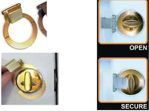 Deadbolt Secure, Prevent Lock Bumping, Prevent Lock Picking for in-Swinging and Out-Swinging Doors, Install in Minutes, no Drilling (Nickel Plated) 3