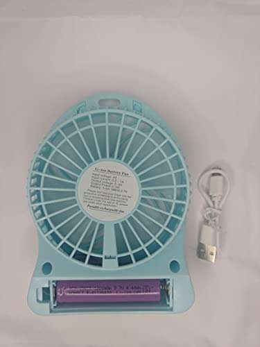 icall Portable Mini Fan update Version portable Multifunctional Rechargeable fan mini high speed fan with light and USB cable (1Pcs multi colour) 5