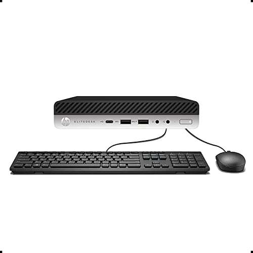 HP EliteDesk 800 G3 Business Mini Desktop PC - Intel Quad-Core i5-6500, 256GB SSD, 8GB DDR4, USB Type-C, DisplayPort, Windows 10 Professional (Renewed) 1