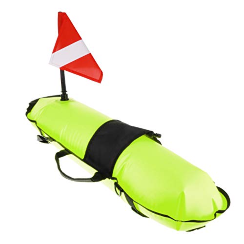 SHOVIAR Inflatable Marker Diving Flag Buoy Signal Float Scuba Snorkeling Yellow1