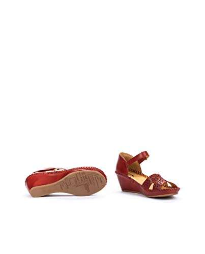 PIKOLINOS Wedge Sandals Leather Margarita for Woman Honey 5
