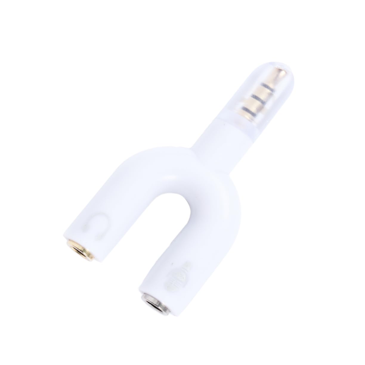 balacoo Female to Male Headset Splitter Adapter Mobile Audio for Laptop White for Traveling with Stereo Headphones 1