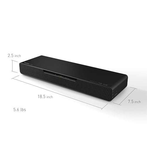 Panasonic SoundSlayer Dolby Atmos Soundbar for TV with Built-in Subwoofer, Small Home Audio Bluetooth-Enabled Speaker with Hi-Res Sound - SC-HTB01 (Black) 5