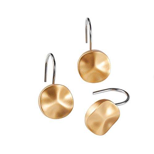 SKL Home by Saturday Knight Ltd. Sparkle Shower Curtain Hooks, Gold 1