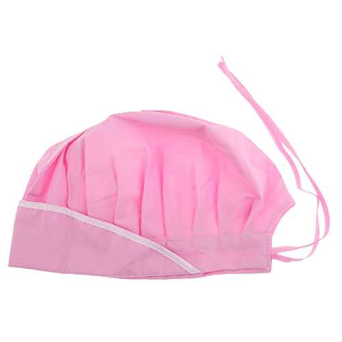 Trendy Retail® Kitchen Chef Working Hat for Male/Female Adult Cooking Cap Pink White Strip 6