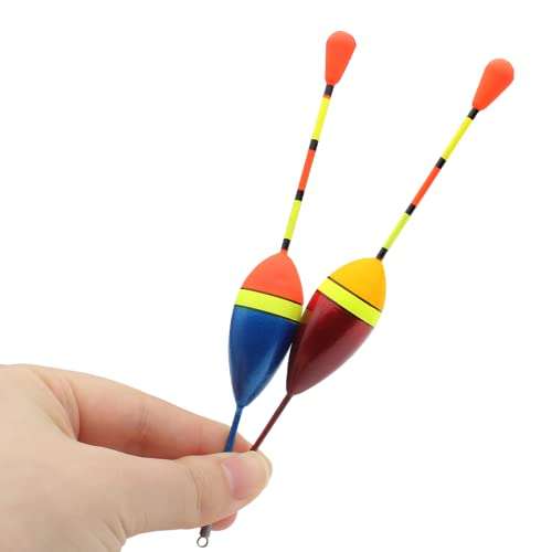 Proximitck 12 Pcs Fishing Floats Fishing Bobbers Balsa Cork Wood Floats Oval Stick Floats Slip Bobbers for Fishing Tackle Accessories for Trout Bass Fishing 6