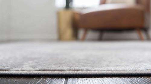 Unique Loom Sofia Collection Area Rug - Grand (5' 3" x 8' Rectangle, Light Gray/ Ivory) 5