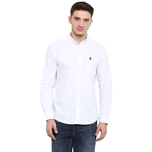 Red Tape Men's Solid Regular Shirt (RSF9025A_White XL) 1