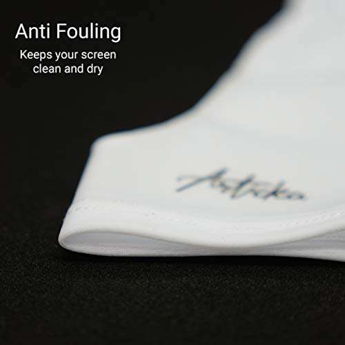 Articka Drawing Glove for Digital Drawing Tablet, iPad (Smudge Guard, Two-Finger, Reduces Friction, Elastic Lycra, Good for Right and Left Hand)(Large, White) 3