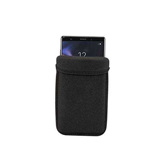 ZORSOME for Sony Xperia 1,Xperia 10 Plus Phone Bag, Universal Neoprene Shockproof Pouch Sleeve Case for Huawei Mate 20X, for Honor X30 Max,V30 Pro,for ZTE Axon 30 Black 2