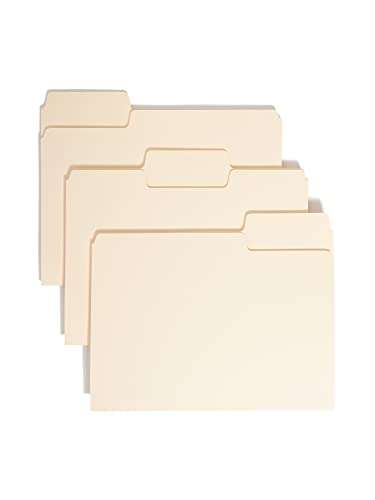Smead SuperTab File Folder, Oversized 1/3-Cut Tab, Letter Size, Manila, 24 Per Pack (11920) 1