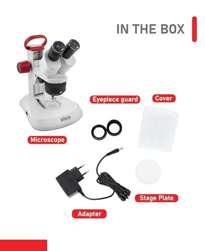 Premium Binocular Stereo Microscope, Dual Magnification, Dual Illumination - Eisco Labs 3