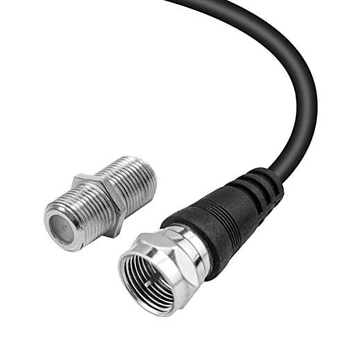 Leadsign TV Antenna Extention Coaxial Cable (15 feet) with Coupler - Digital Audio Video Coax Cable Cord for HDTV, CATV, Cable Modem, Satellite Receivers 4